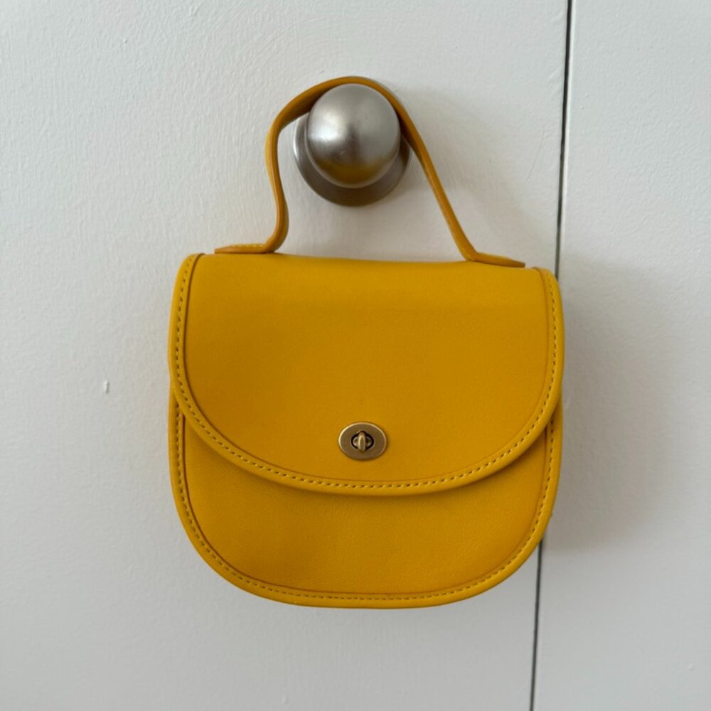 COACH MINI TOP HANDLE SADDLE BAG